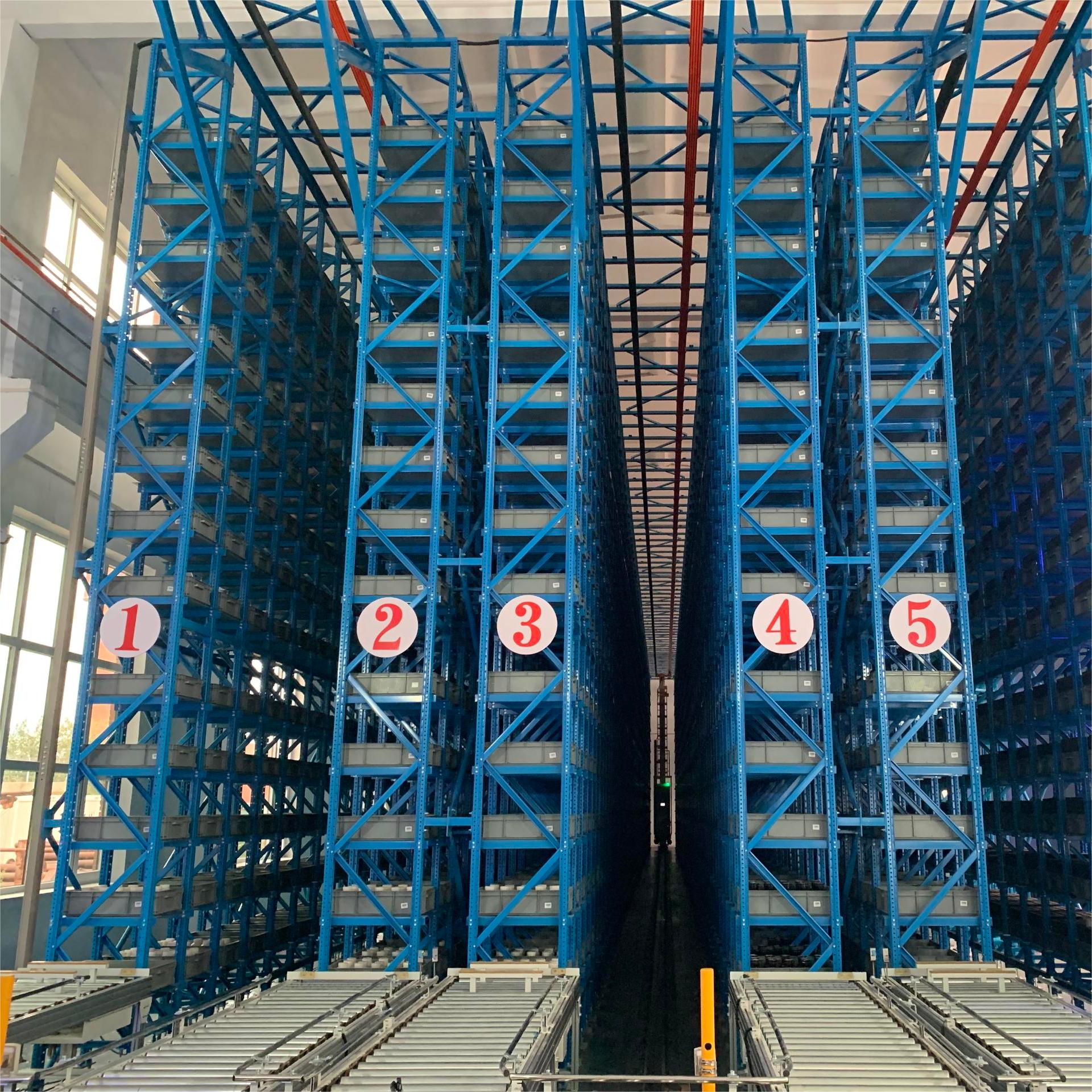 QDITC Medium Duty Warehouse ASRS Storage Racking Automated Storage and Retrieval System with Customizable Height