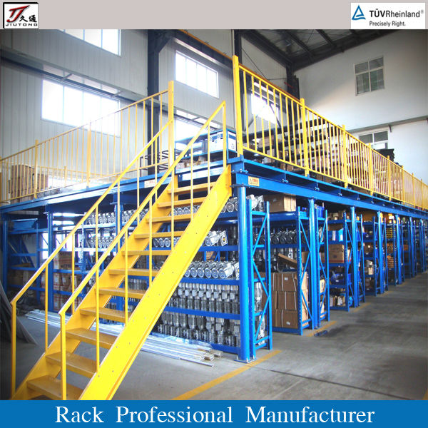 Heavy Duty Steel Pallet Racking Supported Mezzanine