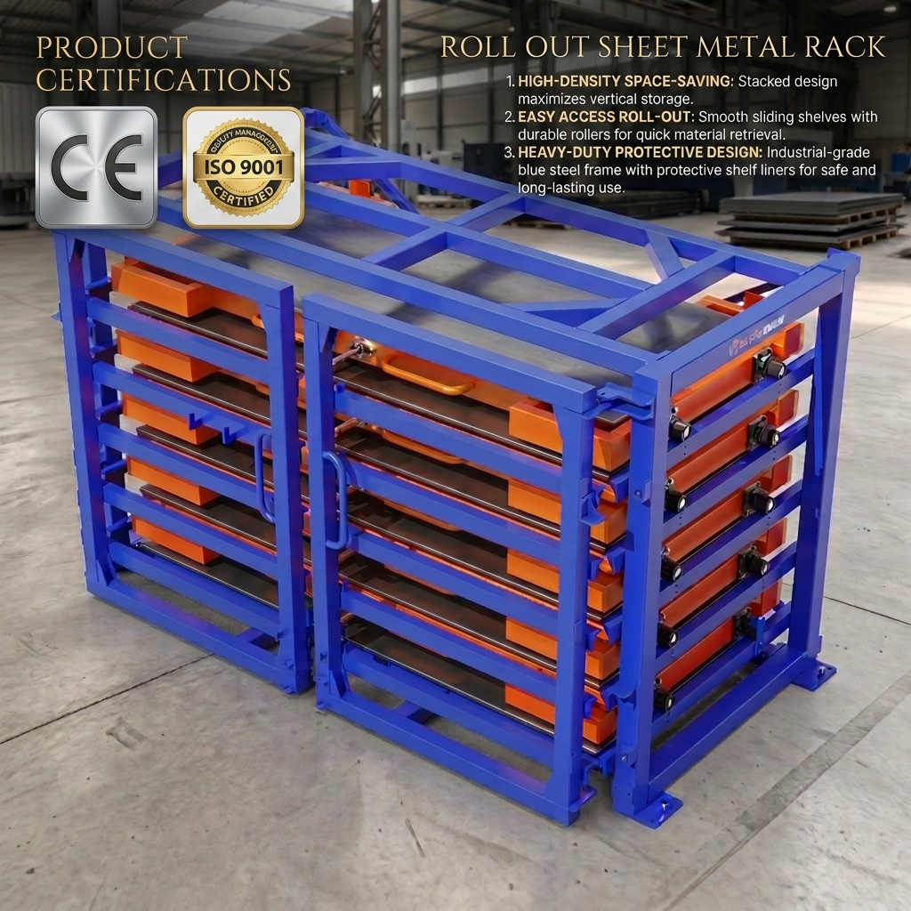 Steel Sheet Metal Storage Racks 6-Layer Drive-In Pallet Rack with Anti-Rust for Factory Workshop Use