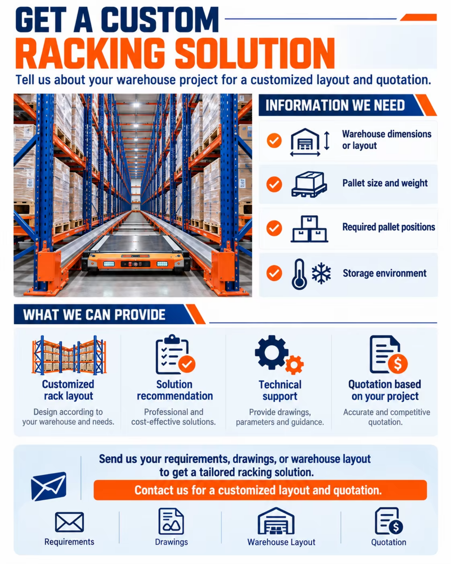 Stacking Racks and Shelves High-Density Pallet Shuttle Racking Price 4-Way Shuttle Asrs System for Efficient Pallet Handling