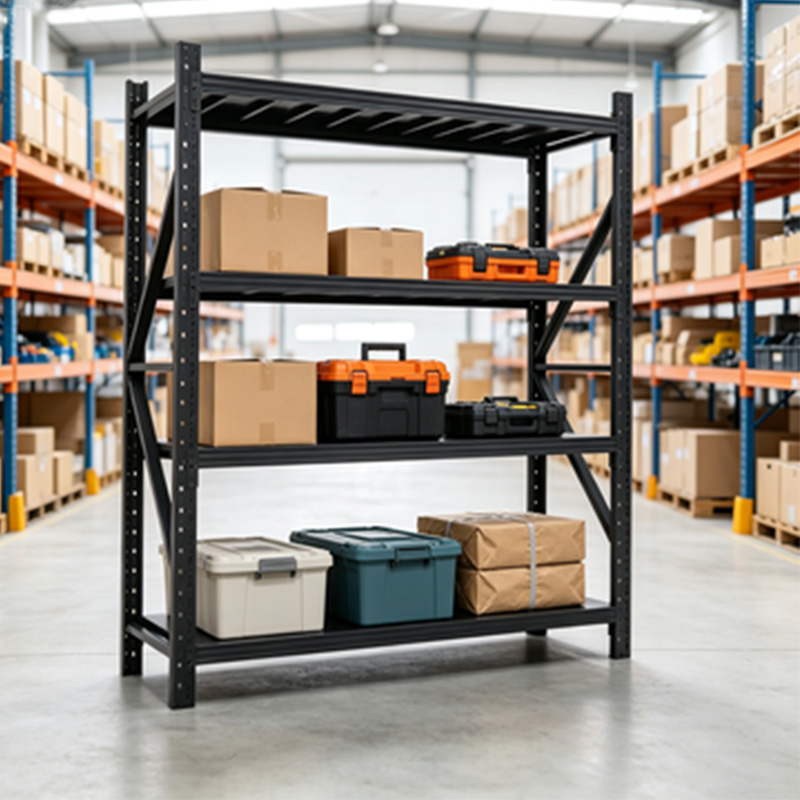 Guichang 100 to 500kg Adjustable Steel Storage Racks, Butterfly or Diamond Hole Uprights, with Screws Assembled