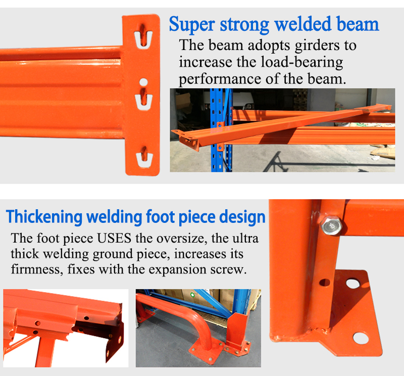 Heavy duty pallet racking structure