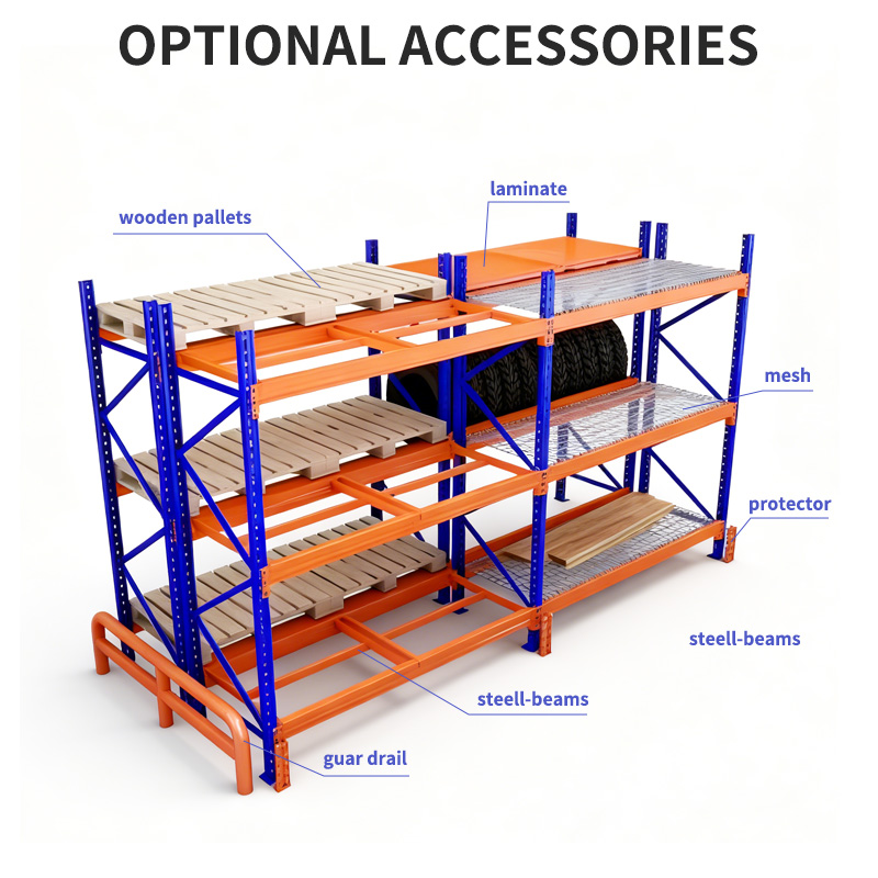 Warehouse Shelving Heavy-duty 3-Layer Drive-in Pallet Racking System with Cold Rolled Steel and Epoxy Coating for Factory Use