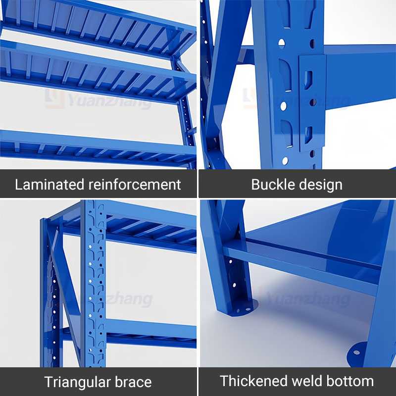 Light Duty Adjustable Metal Shelves, Bolted Structure for Parts &amp; Carton Storage, Small Racks for Workshop &amp; Warehouse