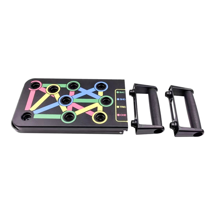 BEONE 9 in 1 Foldable Plastic Adjustable Power Press Gym Fitness System Push up Rack Board