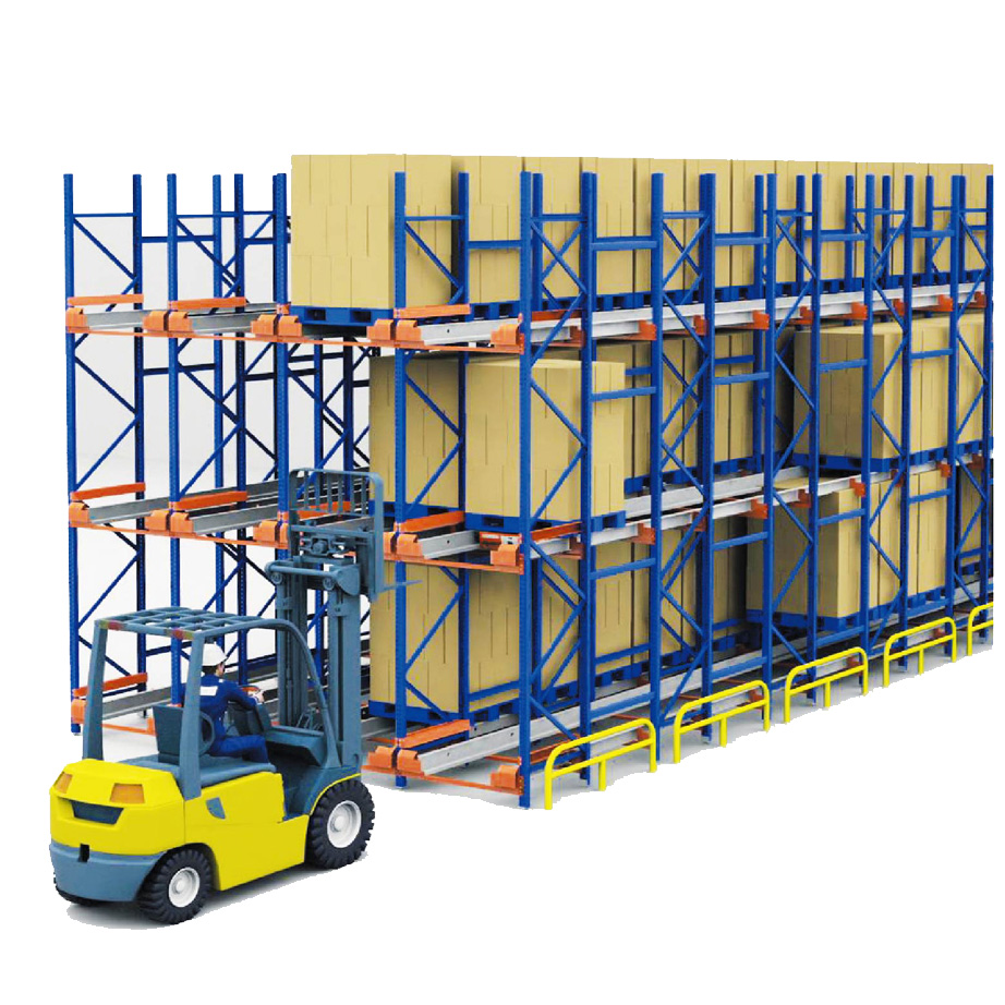 Stable Structure 5 Layer Heavy Duty Shuttle Pallet Racking Custom Intelligent Warehouse Storage System for E-commerce