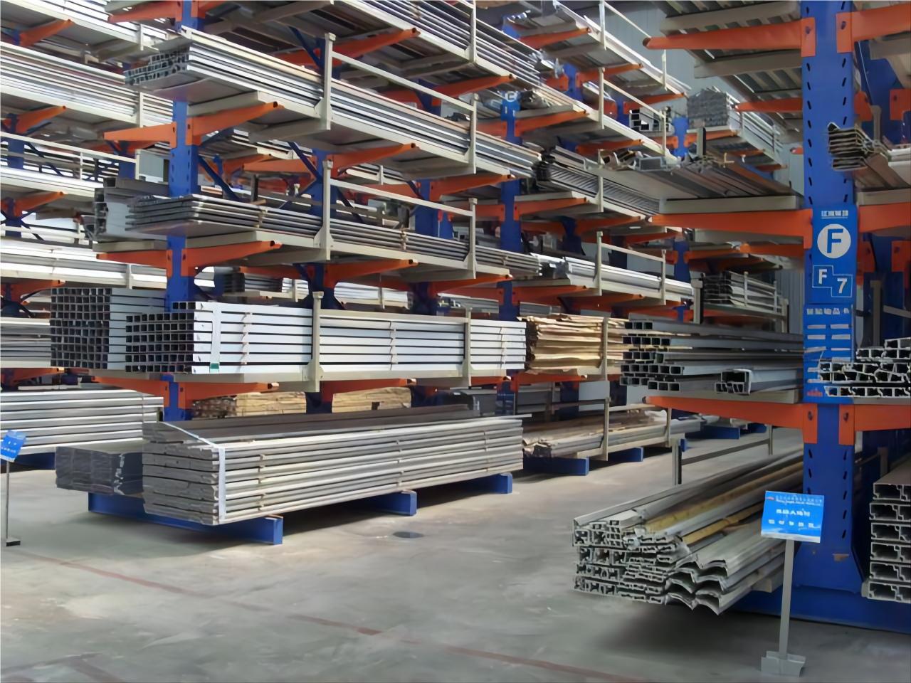 Robust Cantilever Shelving Unit Upright Column for Long Shape Goods