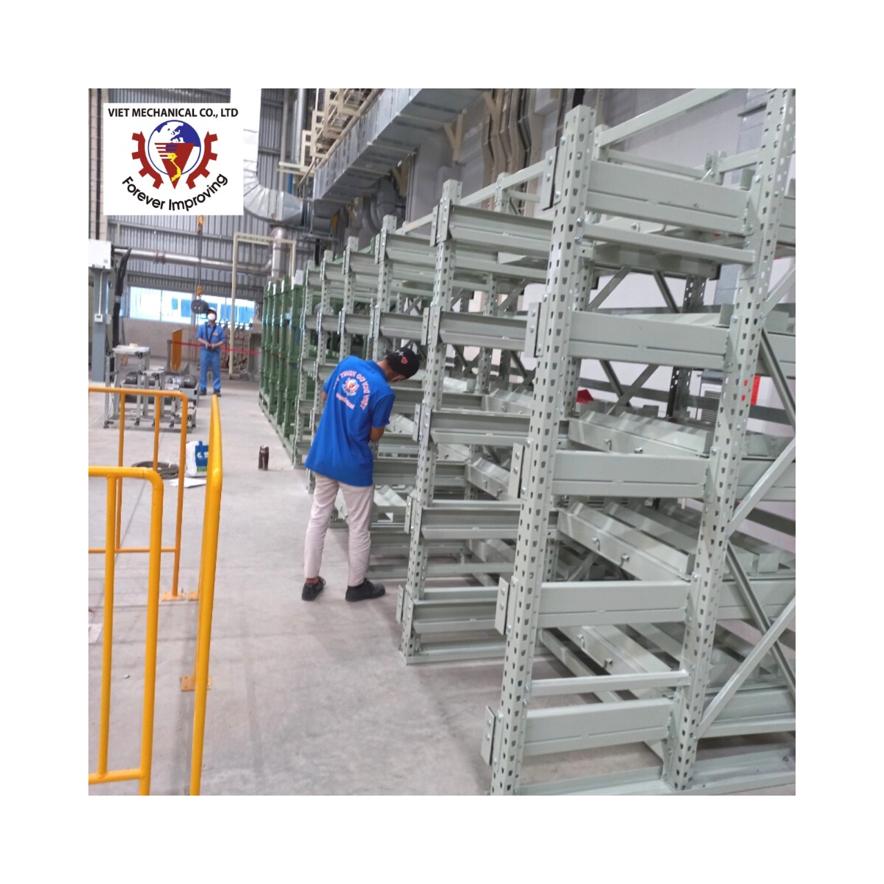 Mold Rack Vietnam Factory's Industrial Push-Back Pallet Rack System CE Certified Corrosion Protection Powder Coated Galvanized