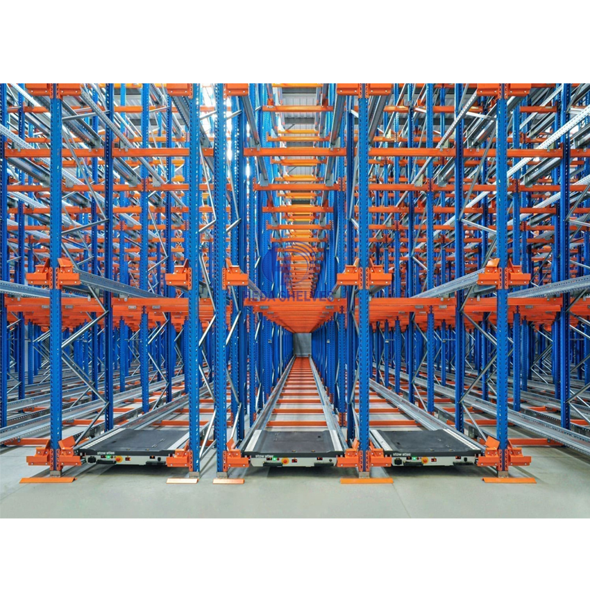 Durable Shuttle Heavy Duty Rack System Asrs 4-Way Shuttle Racking Automated Radio Shuttle Racking System for FIFO &amp; LIFO