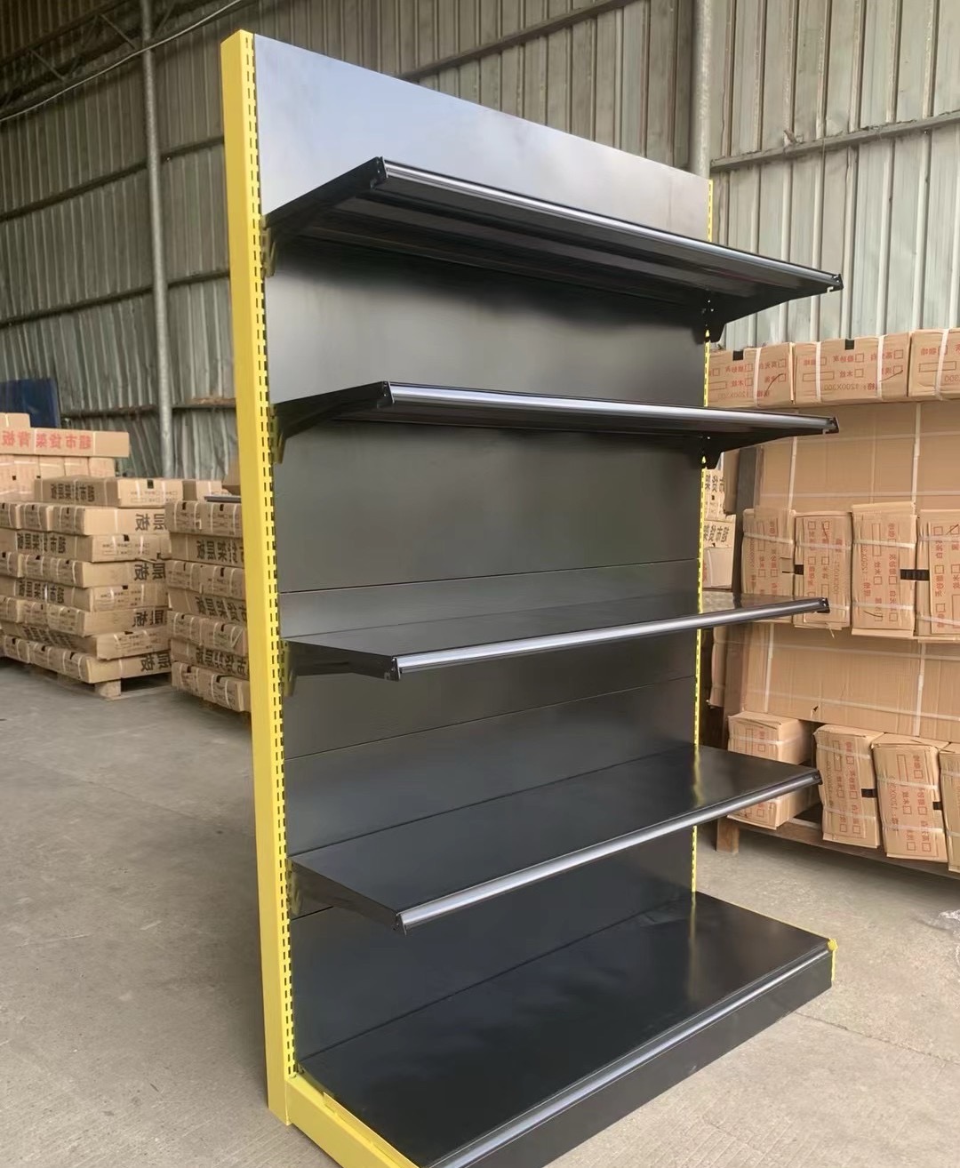 Light Duty Steel Supermarket Gondola Shelving System | Adjustable Grocery Store Display Rack for Retail & Warehouse