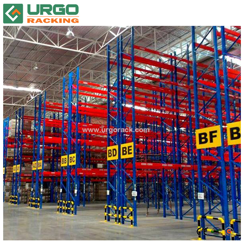 Industrial Warehouse Storage Steel Teardrop Beam Heavy Duty Pallet Racking