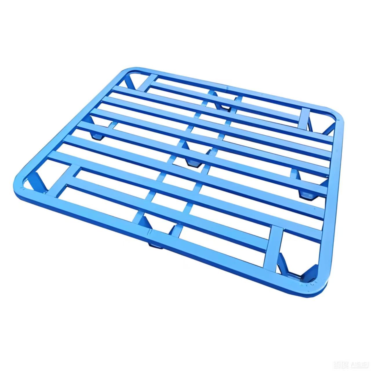 Heavy Duty Industrial Storage Factory Metal Pallet Manufacturers Forklift Warehouse Single-deep Stackable Iron Storage Rack