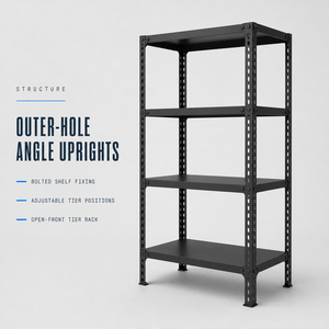 Slotted Angle Steel Rivet Rack Storage Shelving Unit with Corrosion Protection for Warehouse