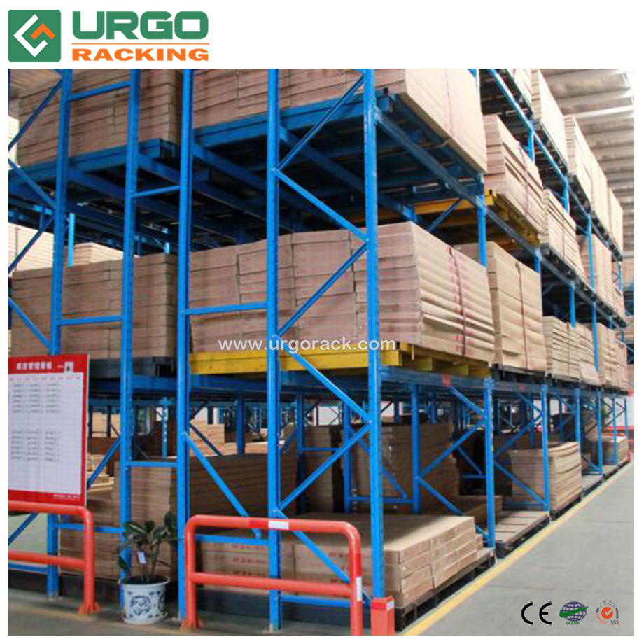Industrial Warehouse Storage Steel Teardrop Beam Heavy Duty Pallet Racking