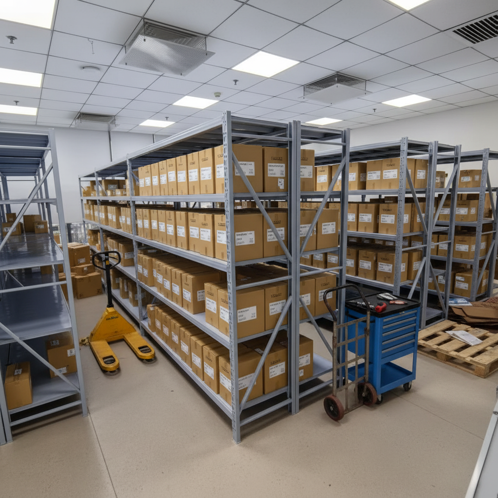 Garage Shelves Industrial Metal Shelving Stack Rack Light Duty Steel Shelving Boltless Racking Shelves Warehouse Storage Rack