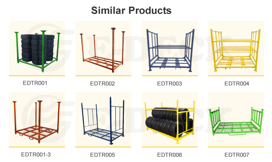 Customized Heavy Duty Metal Powder Coated Storage Steel Stacking Racks for Warehouse
