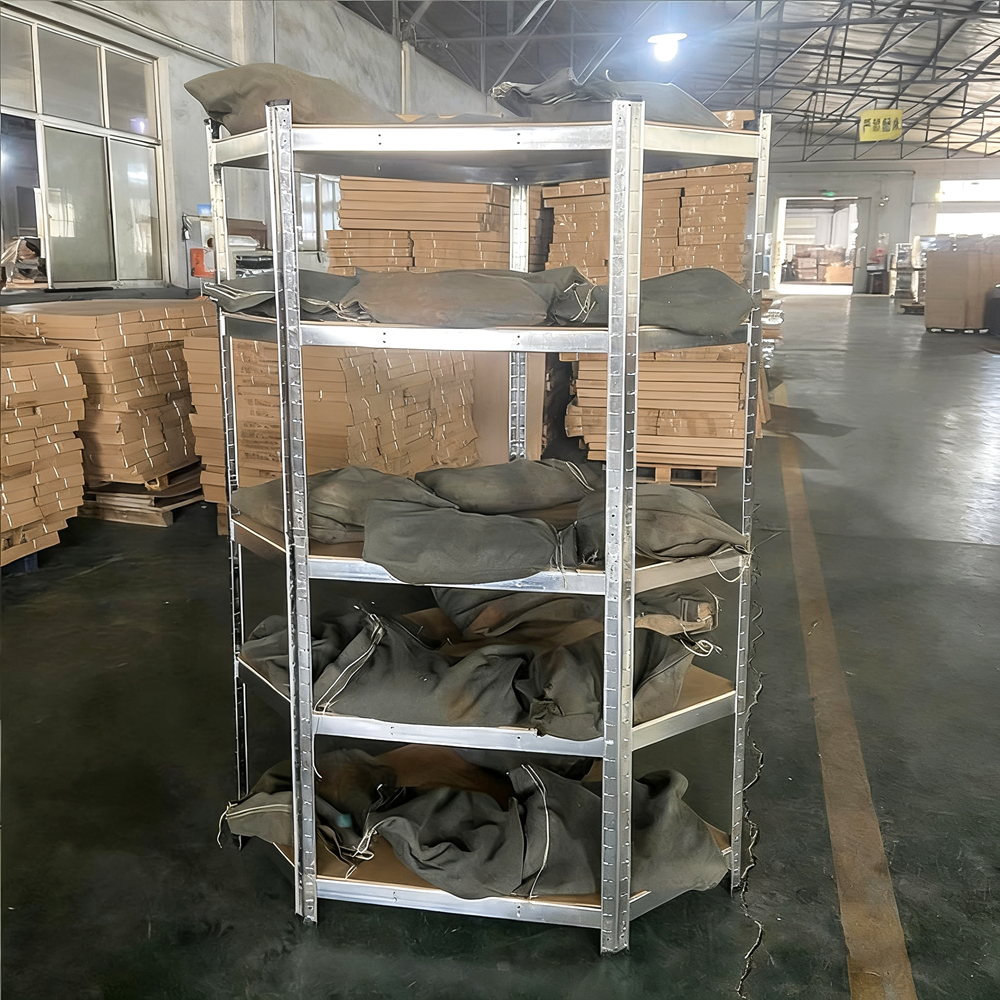 180cm X 90cm X 40cm Steel Bar Slotted Angle Shelving with Wooden Shelves Corrosion Protection Light Duty for Retail Store