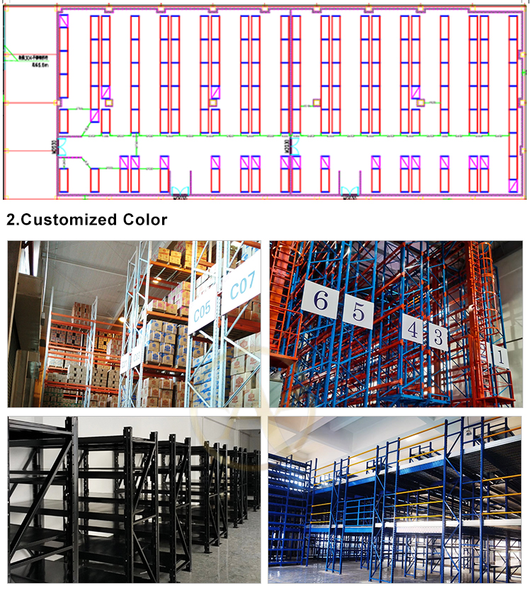 High Quality 500kg Steel Storage Racks 5-Layer Adjustable Pallet Racking Heavy Duty Warehouse Shelf System Factory Hot Sale