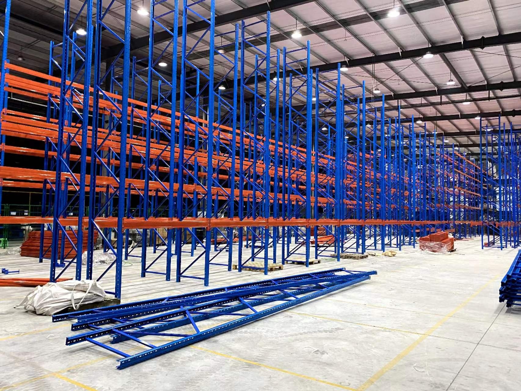 China Supplier Hot Seller Warehouse Racking Storage Shelf Push Back Metal Pallet Rack for Industry