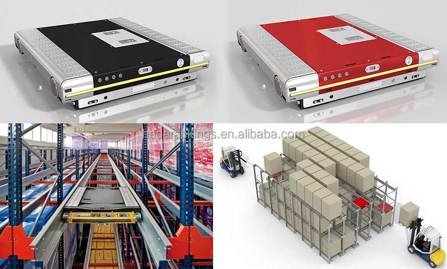 Four Way Cold Storage Shuttle Rack Structure