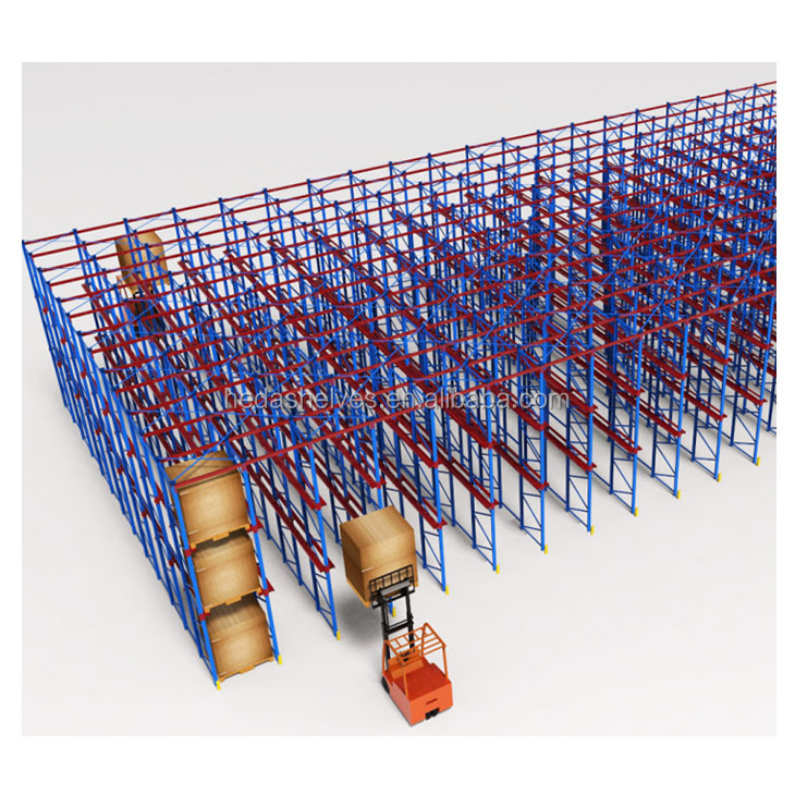 Cold Room Storage Drive in Heavy Duty Rack Metal Storage Shelves Steel Pallet Shelving Racking System