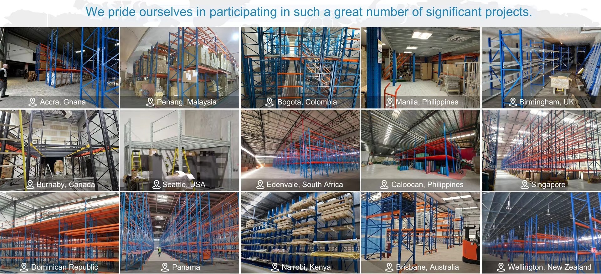 Completed Warehouse Pallet Rack Projects