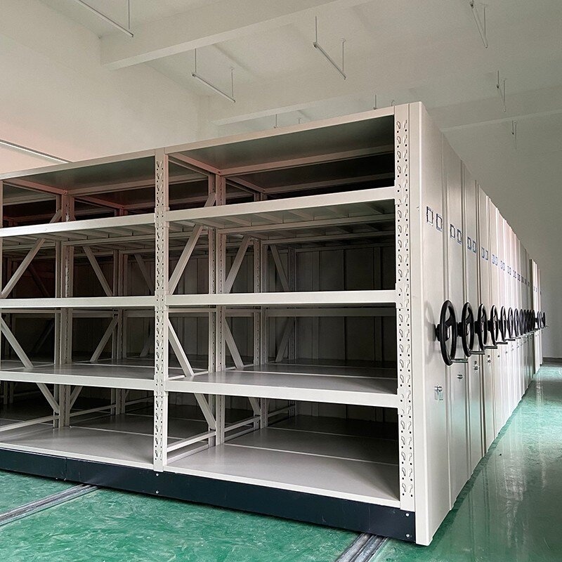 Mobile Shelving Handle and Track Details