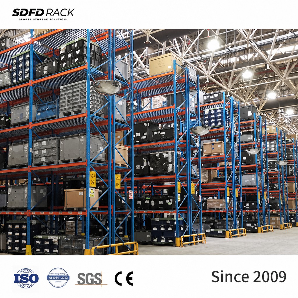 Competitive Price Warehouse Storage Rack Adjustable Customized 5 Level Heavy Duty Industrial Pallet Racking with Steel Shelves