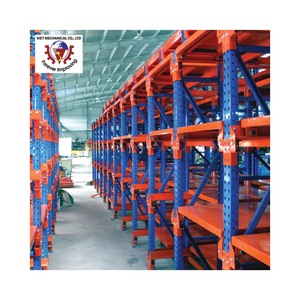 Mold Rack Vietnam Factory's Industrial Push-Back Pallet Rack System CE Certified Corrosion Protection Powder Coated Galvanized