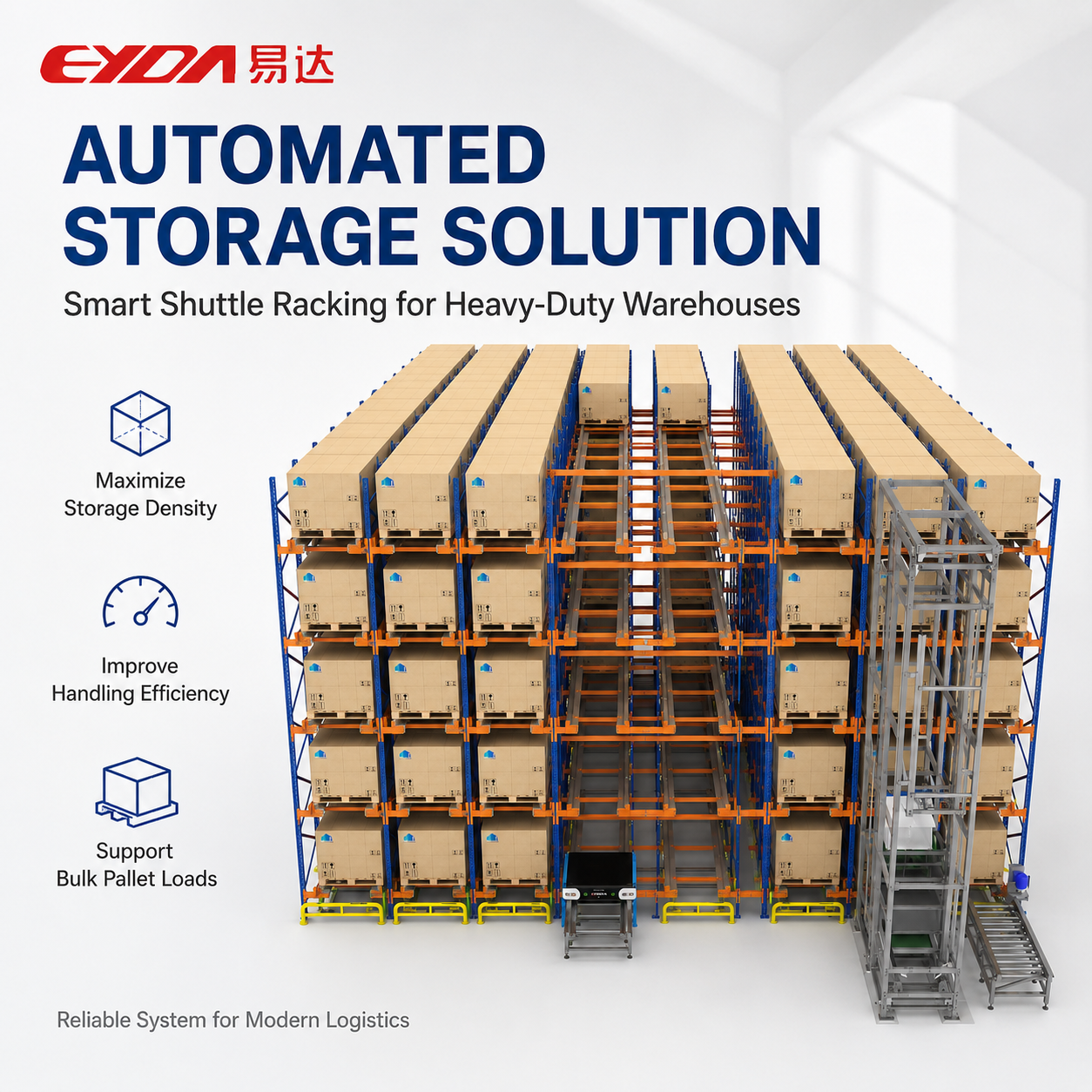 Custom Industrial Steel Adjustable Anti-Rust Radio Shuttle Racking System High Space Saving Shuttle Pallet Storage Rack