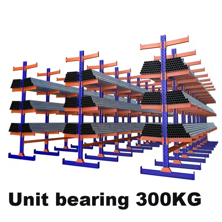 Industrial Heavy Duty OEM ODM Storage Racks Wall Mounting Tube Racking Gavenized Cantilever Rack For Warehouse