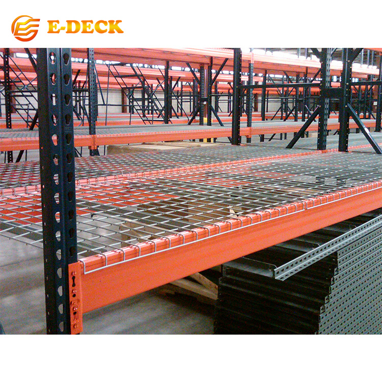 Hot Dipped Galvanized Wire Mesh Decking Pallet For Pallet Racking System