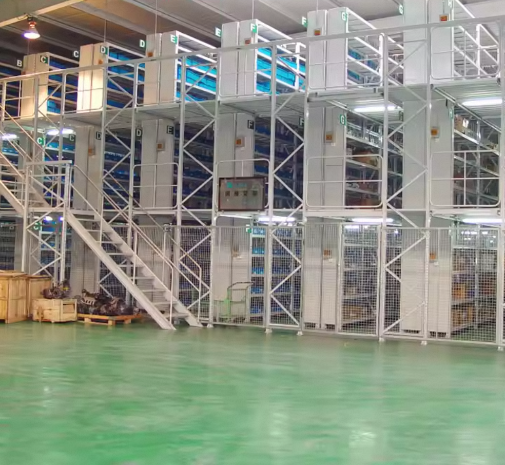 Steel Mezzanine Structure Display