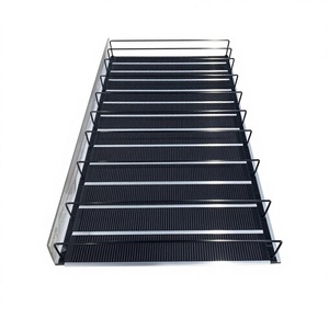 YIJIA Cold Storage Gravity Feed Roller Rack Sliding Shelf System 7 Shelves Stainless Steel Iron Acrylic Metal Customized Size