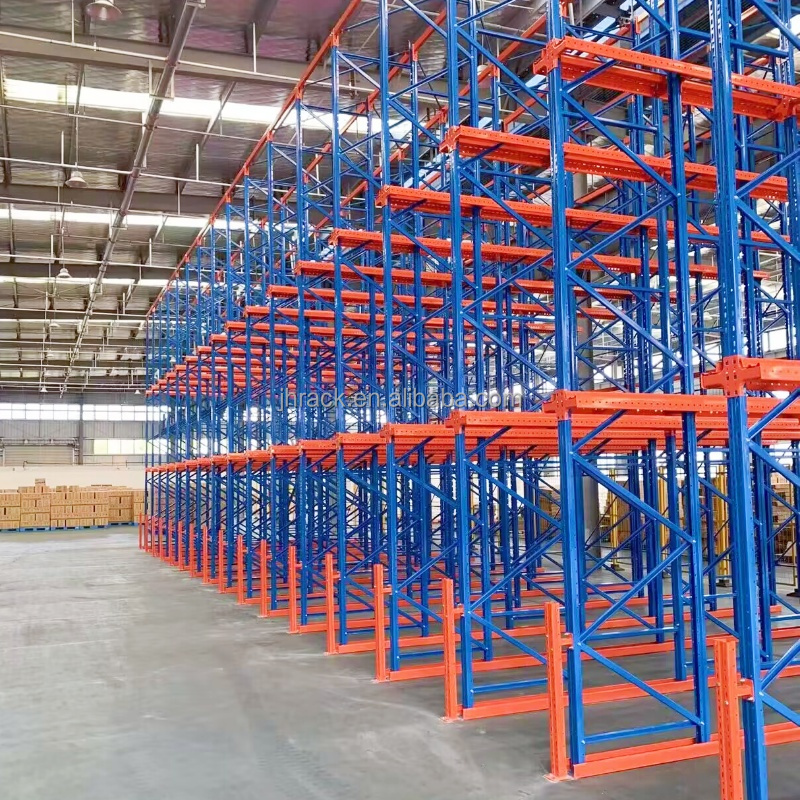 1000kg Drive-In Pallet Rack Warehouse Storage Shelves Units Powder Coating Heavy Duty Drive in Racking