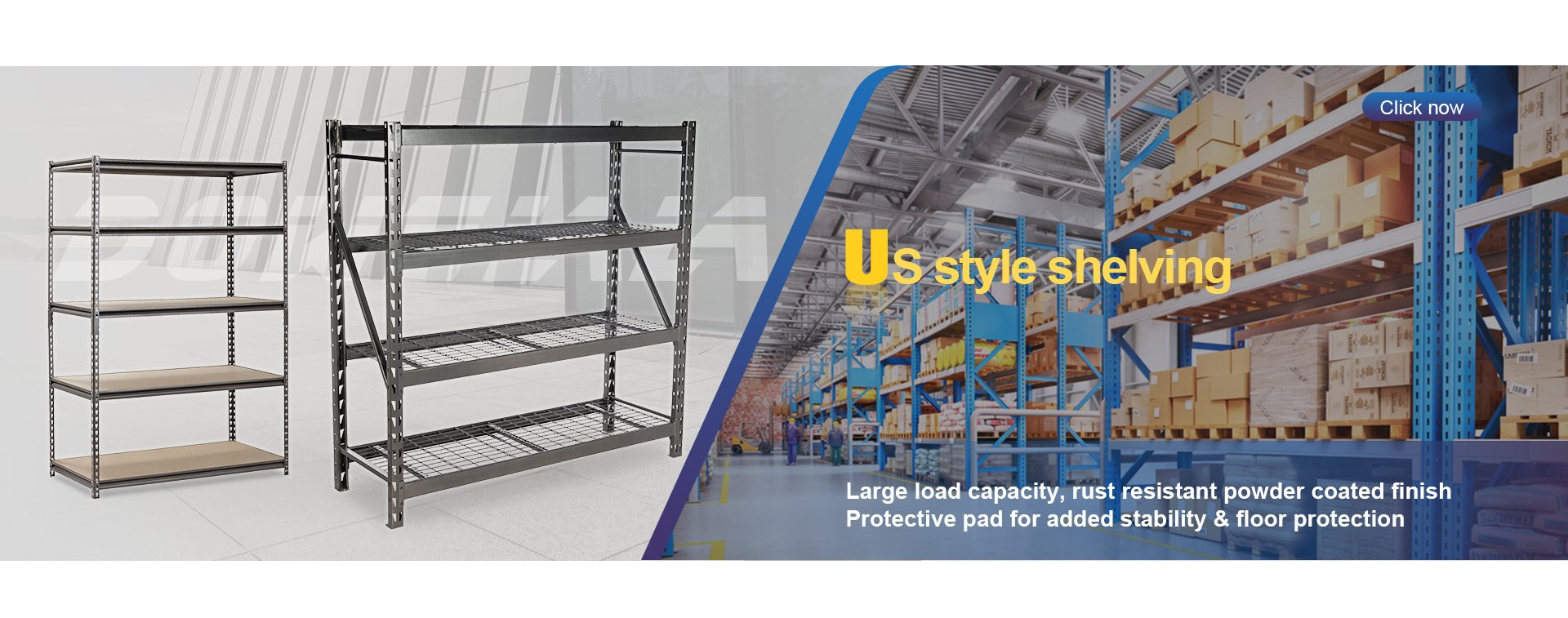 Boltless Steel Racking Main Display
