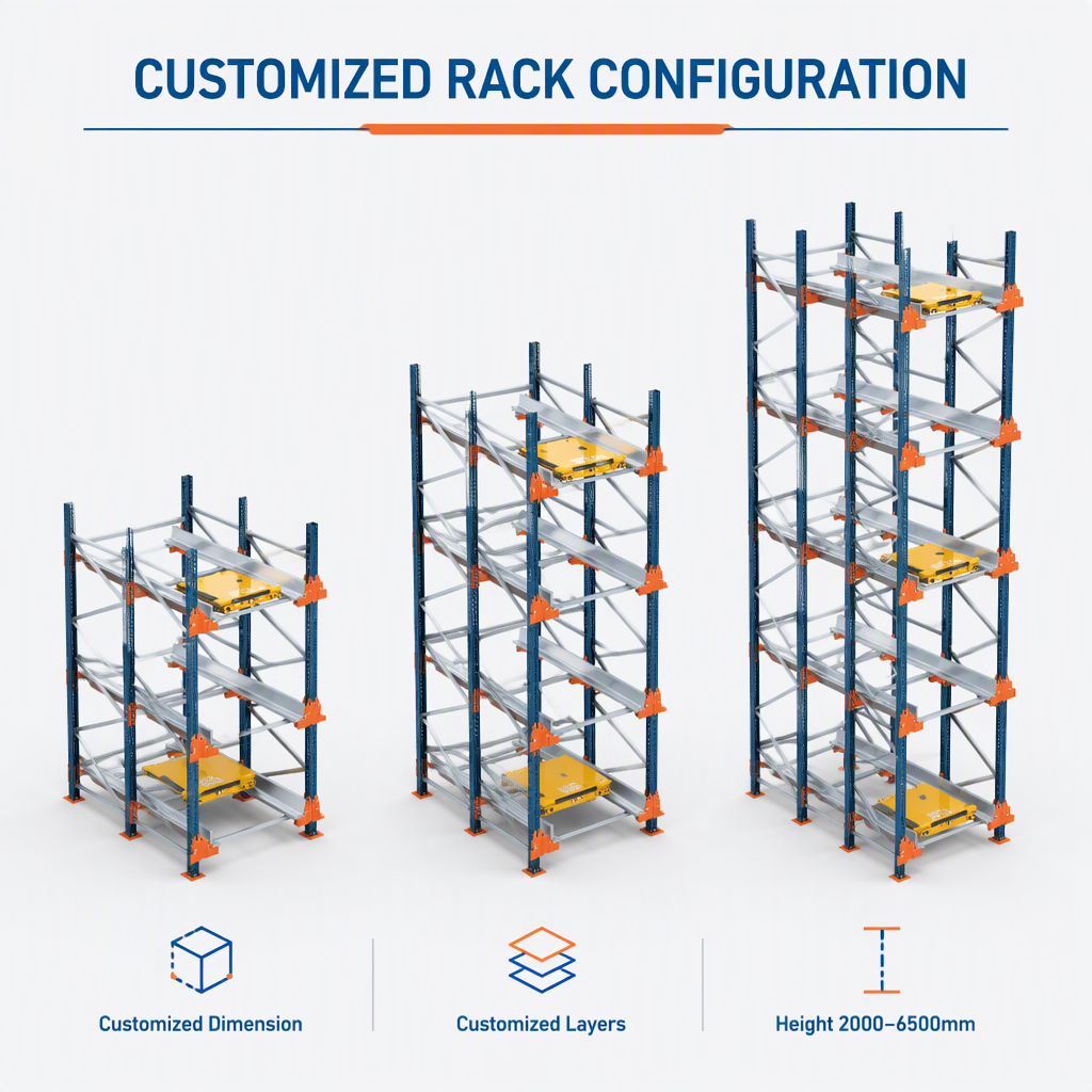 Stacking Racks and Shelves High-Density Pallet Shuttle Racking Price 4-Way Shuttle Asrs System for Efficient Pallet Handling