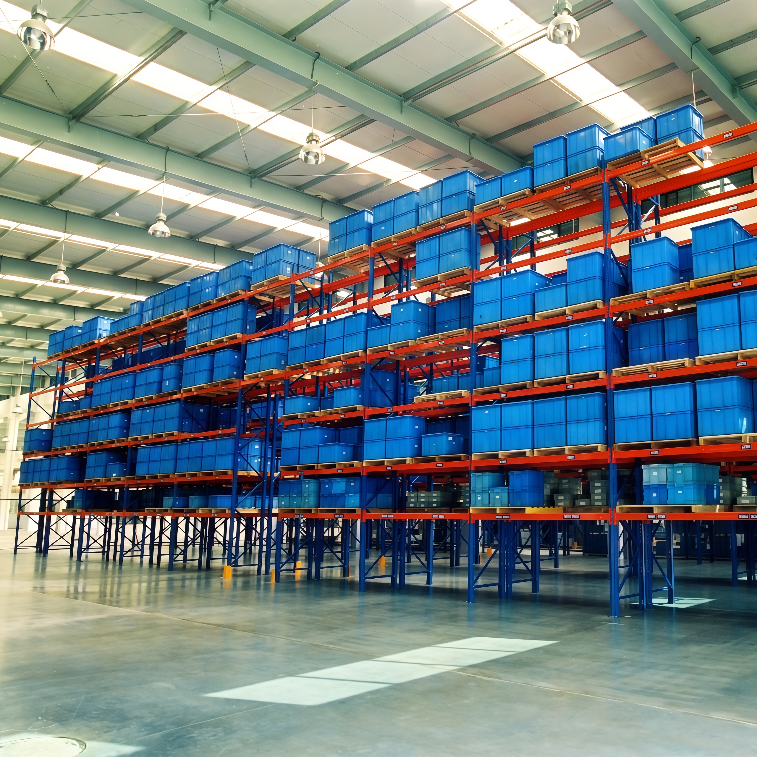 Heavy Duty Industrial Metal Shelf Cantilevered Pallet Rack Powder Coating Finish Bolt Structure for Warehouse Storage Shelves