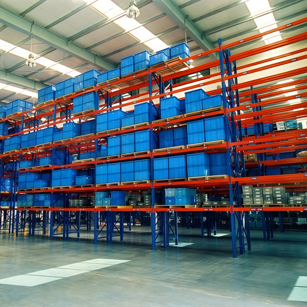 Heavy Duty Industrial Metal Shelf Cantilevered Pallet Rack Powder Coating Finish Bolt Structure for Warehouse Storage Shelves