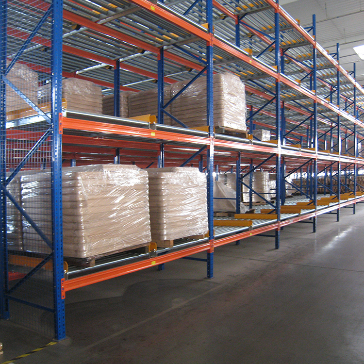 High Efficient Warehouse Storage Gravity Pallet Flow Racks Roller Rack/Pallet Flow Racking