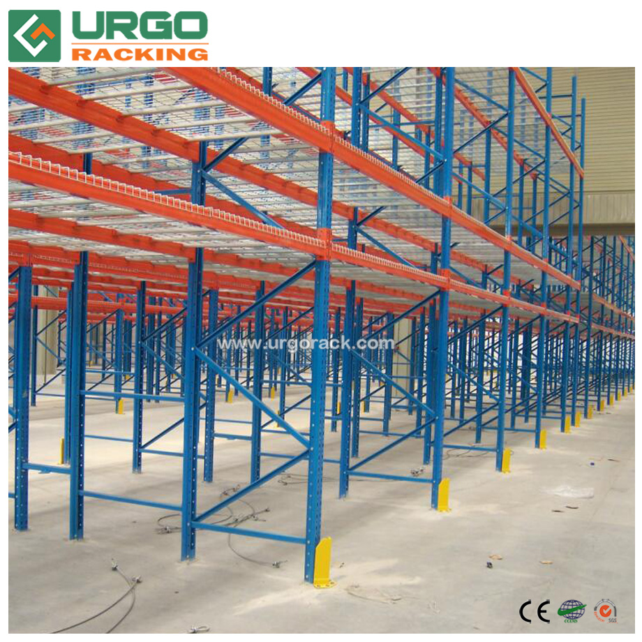 Industrial Warehouse Storage Steel Teardrop Beam Heavy Duty Pallet Racking