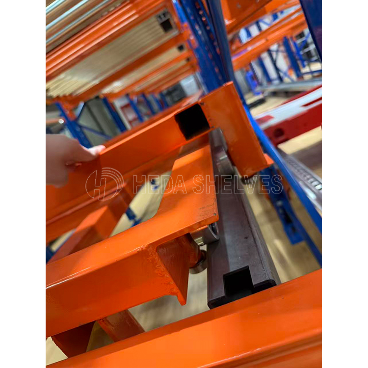 Factory Industrial Push Back Rack For Storage LIFO Rack Warehouse Racking System