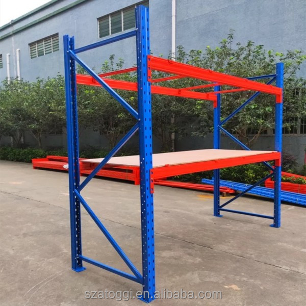Customized Heavy Duty Steel 2-Layer Warehouse Storage Pallet Rack System with 1000kg/Layer Capacity