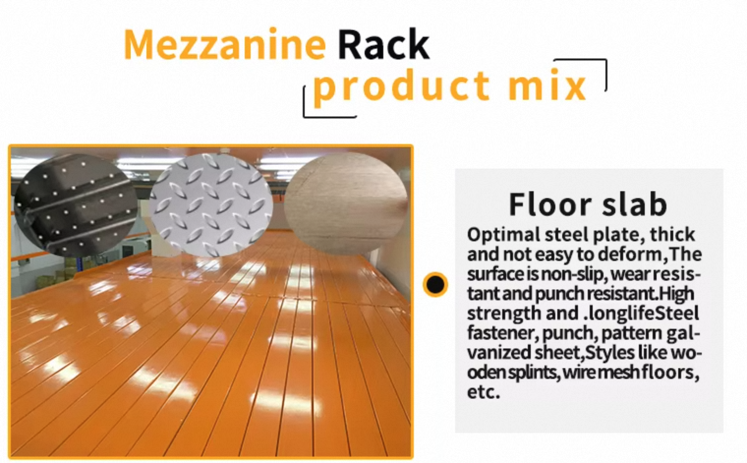 Mezzanine Shelving Structure Detail