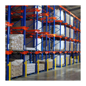 Customizable Heavy Duty Drive Through Pallet Racking System 5 Layer Steel Drive in Racking for Sale