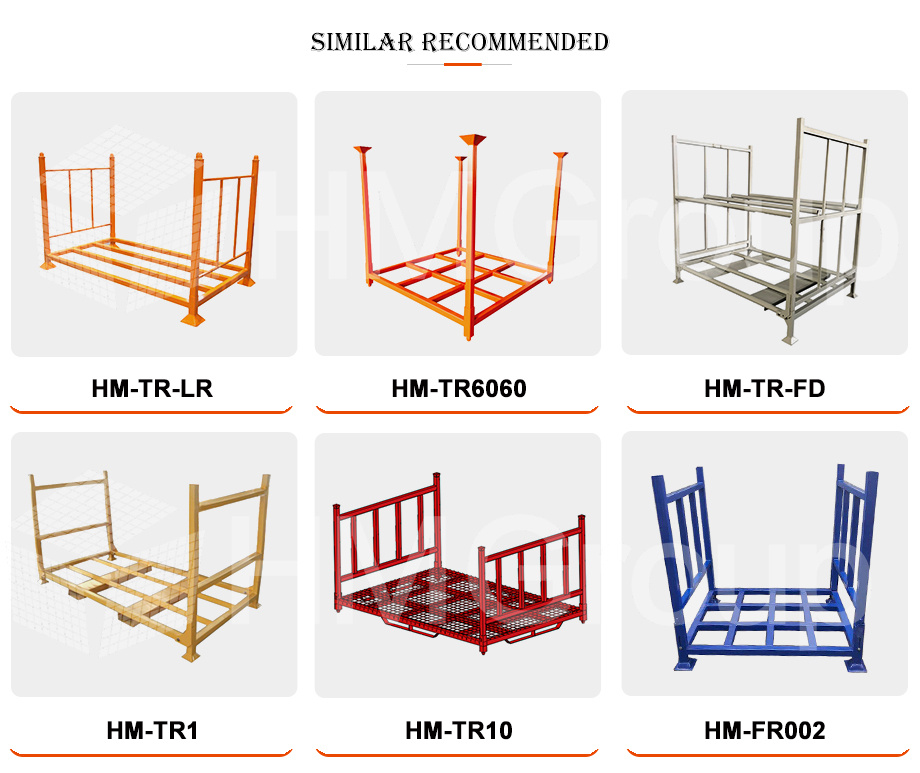OEM Heavy Duty Galvanized Steel Stacking Racks for Warehouse Stack Pallet