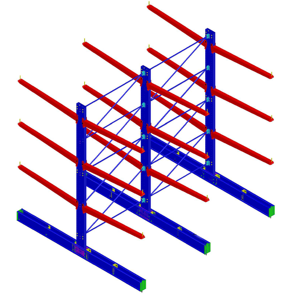 Cantilever Rack With Double-Arm