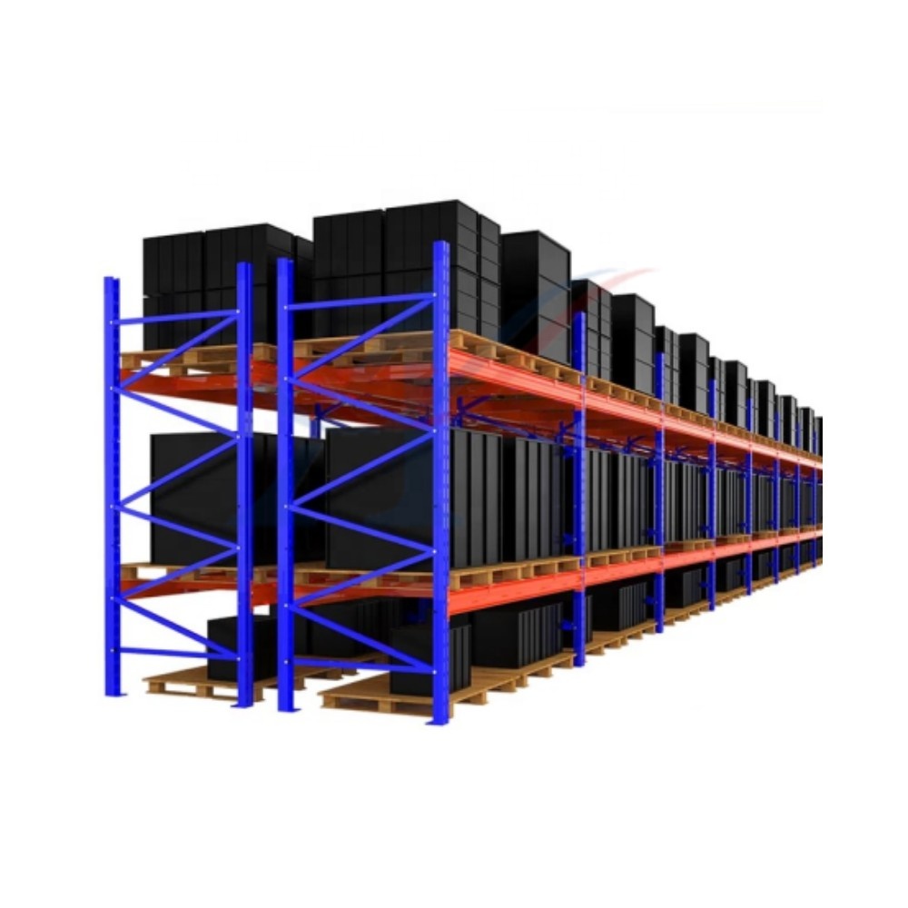 Customized Heavy Duty Steel 2-Layer Warehouse Storage Pallet Rack System with 1000kg/Layer Capacity