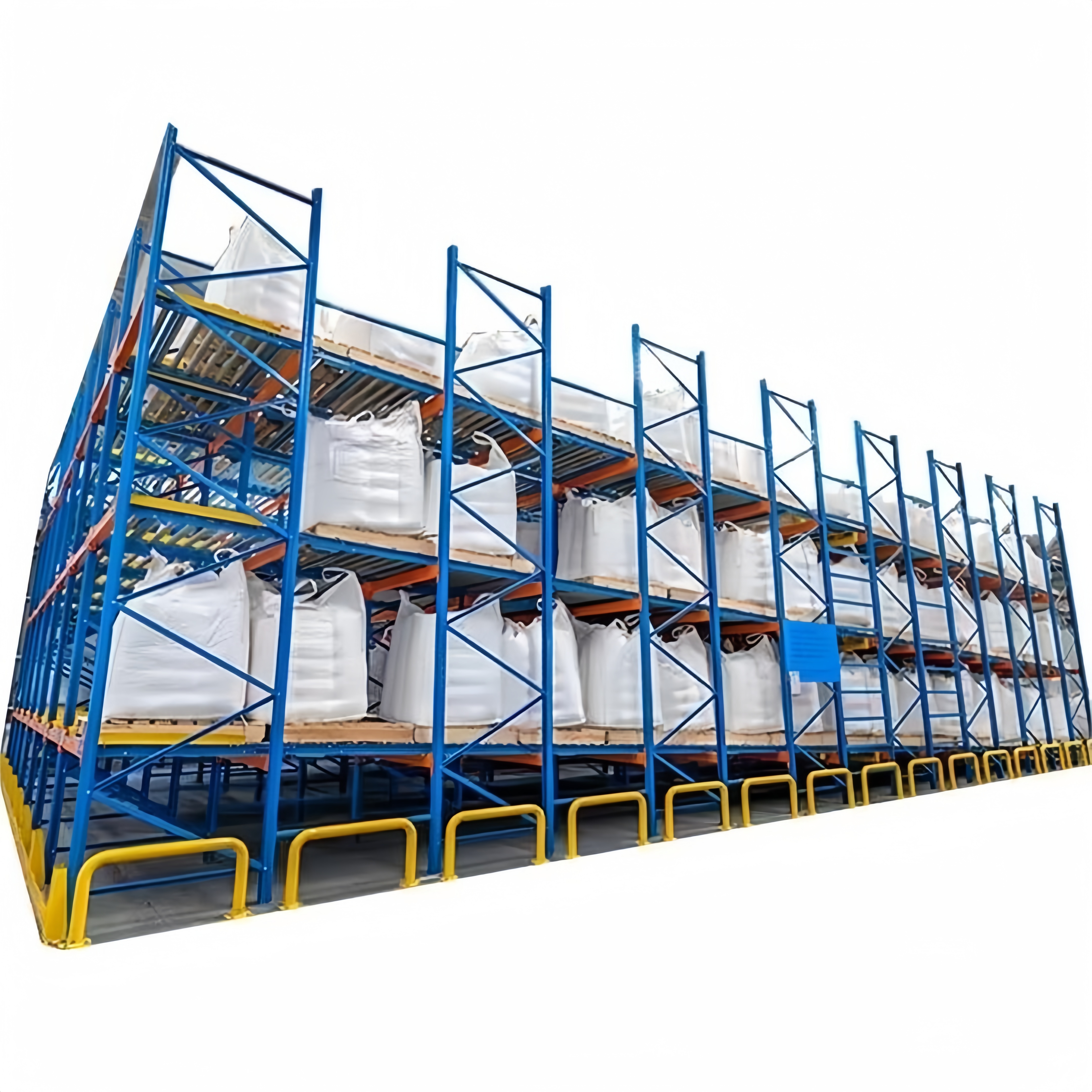 Industrial Live Pallet Racking Cold Storage Heavy-Duty Steel 4-Layer Roller Corrosion Protection Stacking Rack Shelves TUV