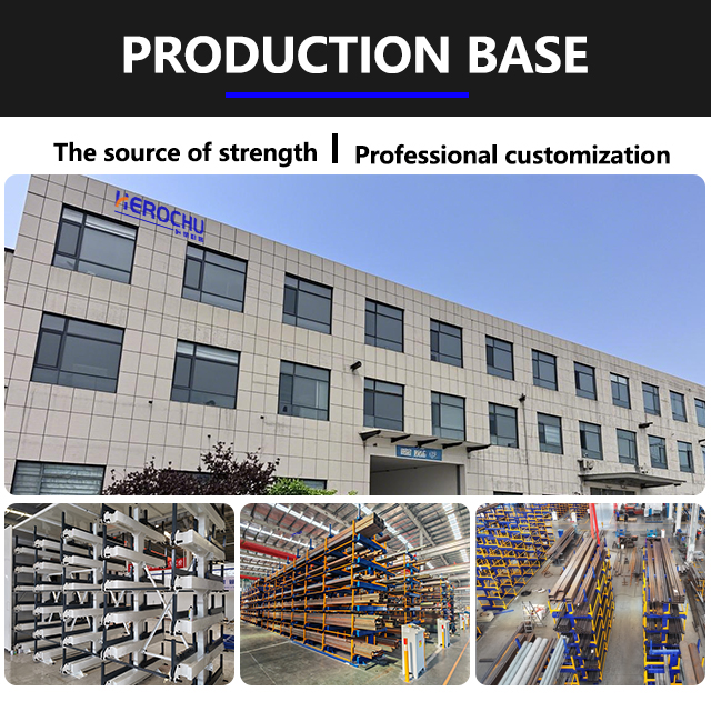 Telescopic Adjustable Double-Sided Heavy Duty Cantilever Racks 8T/Layer Capacity CE Certified Carbon Steel Square Tube Tubular